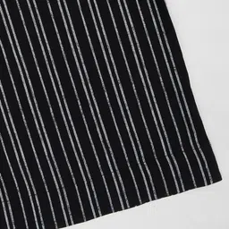 Pantaloons Junior Rayon Woven Striped Palazzo With Belt - Black image 5