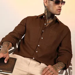 Campus Sutra Men Comfort Opaque Casual Shirt-picture-14