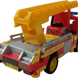 amisha gift gallery Pull Back Action Fire Ladder Toy Truck for Kids and Boys (Color May Vary) image 4