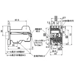 Fuji Electric Standard Thermal Relay 72 mm Thickness, TR-0NH 9A-picture-17