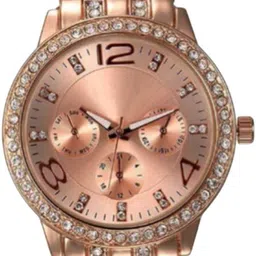 Miss Perfect Unisex Embellished Dial & Bracelet Style Straps Analogue Watch jk2024 image 3