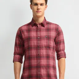 Arrow Sport Men Manhattan Slim Fit Tartan Checks Opaque Checked Casual Shirt-picture-35