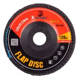 Xtra Power 5inch/125mm #120 Grit Aluminium Oxide Flap Disc Gold Series (Pack of 200)-image-12
