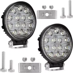 Cartronics 42W Complete Lighting System 14 LED Round Fog Lamp Light for Yamaha Saluto Disk Brake image 2