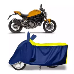 Auto Pearl Bike Cover for Ducati Monster (Yellow & Blue)-picture-31