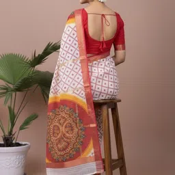 BANARASI WALA Bandhani Pure Cotton Handloom Gadwal Saree image 4