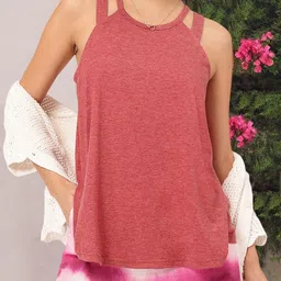 dressberry StyleCast Retro Blush Strappy Allure Tank Top-picture-30