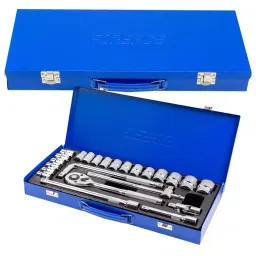 FORSAGE Socket Wrench Set 8-32 mm Socket Size 6 Point Hex Chromium Vanadium Blue, F-4245B-5-picture-20