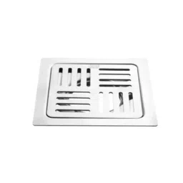 Jayna Wonder 127x127 mm Matt Finish Stainless Steel Grating with Frame, WSG 02-picture-43