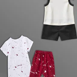 HELPOM Unisex Kids Printed T-shirt with Shorts image 3