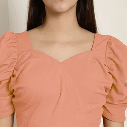 Metronaut Pack Of 2 Puff Sleeve Peplum Top image 2