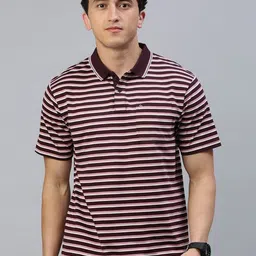 Classic Polo Men Striped Polo Collar Cotton T-shirt-picture-38