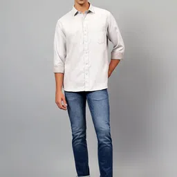 Cantabil Men Jean Heavy Fade Stretchable Jeans image 5