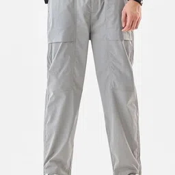 Snitch Men Straight Fit Cargos Trousers-image-26