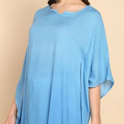 Chandbaali Women Dyed Ombre Flared Sleeves Kaftan Kurta image 4