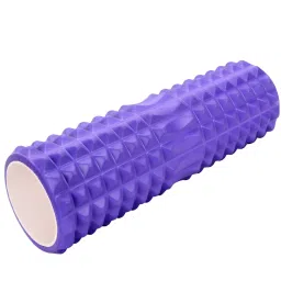 Strauss Grid Foam Roller, 45 cm (purple) image 1