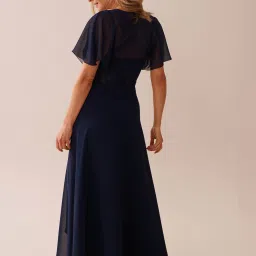 La Vie En Rose Chiffon and Lace Open Front Nightie image 2