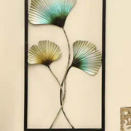 vedas Mystic Indiana Black & Green Delta Leaf Wall Decor-image-66
