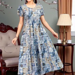 MORDEN MUSE Women Floral Printed Anarkali Kurta image 3
