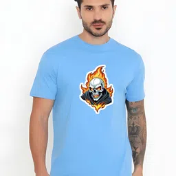 KaamBhari Graphic Printed Round Neck Regular Fit Cotton T-shirt-picture-34