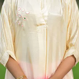 Aavanya Colourblocked Shirt Collar Tunic With Palazzos Co-Ords image 2