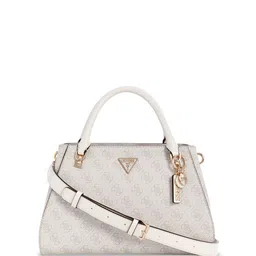 GUESS Printed PU Structured Satchel with Quilted-picture-20