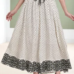 INUKA Printed Flared Maxi Skirt-picture-12