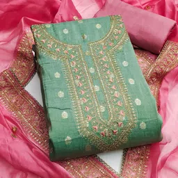 Maroosh Ethnic Motifs Printed Zari Unstitched Dress Material-picture-25