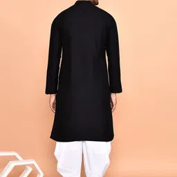 Arihant Rai Sinha Men Yoke Design Regular Kurta with Dhoti Pants image 5