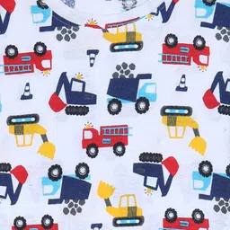 CHILINS Kids-Unisex Conversational Printed Regular Fit Cotton T-shirt image 2