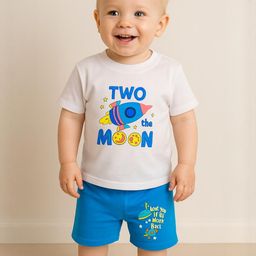 Nicehug Kids Printed T-shirt with Shorts-picture-48