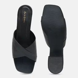 Mast & Harbour Women Textured Wedge Heels Sandals image 4