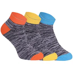 Spancia Women Pack Of 3 Color Blocked Ankle-Length Socks-picture-10