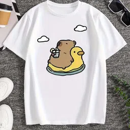 KPOP Girls Graphic Printed Round Neck T-shirt-picture-43