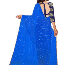 REDFISH Printed Bollywood Chiffon Saree image 3