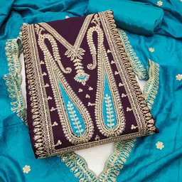 Panzora Embroidered Unstitched Dress Material-picture-32