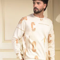 Crimsoune Club Men Printed Round Neck Sweatshirt image 2