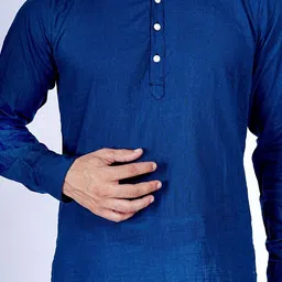 Anouk Rustic Men Cold-Shoulder Sleeves Pathani Kurta image 3