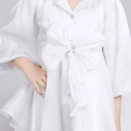 Peppermint Flared Sleeve A-Line Dress image 2