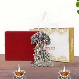 INTERNATIONAL GIFT Silver-Toned Religious Idol Showpiece-picture-39