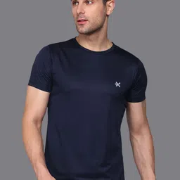 HRX by Hrithik Roshan Men Brand Logo Applique T-shirt-picture-19