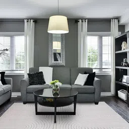 Sapana Carpet-Mats Grey Geometric No Shredding Polyester Carpet-image-26