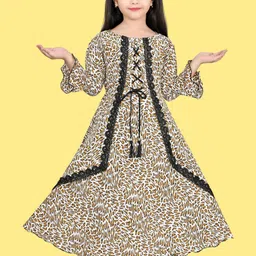 FASSY Floral Print Bell Sleeve Maxi Dress-image-35