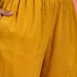 Sangria Embroidered Shirt Collar Tunic With Trouser Co-Ords image 3