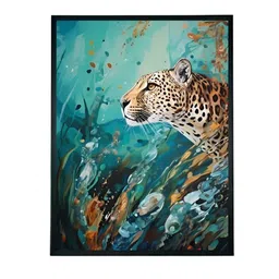 SOWPEACE Blue & Black 1 Piece Canvas Birds and Animals Wall Photographs image 2