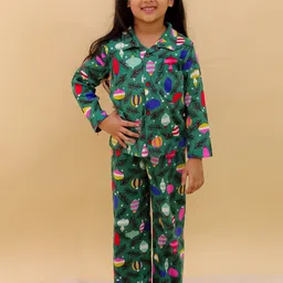 The Mom Store Unisex Kids Printed Night suit-picture-41