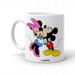 Mr UVD White Cartoon Characters Printed Ceramic Glossy Mug 300 ml-picture-37