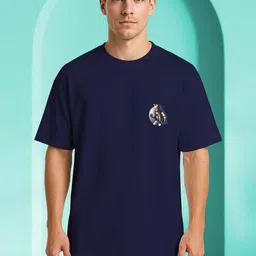 BUYTHATTRENDZ Graphic Printed Drop-Shoulder Sleeves Cotton Oversized T-shirt-picture-38