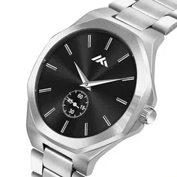 LUXURIT Men Patterned Dial & Stainless Steel Straps Analogue Chronograph Watch LXMT-841 image 5