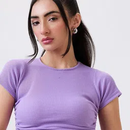 SZN Women Ribbed Fitted Crop Top-image-64